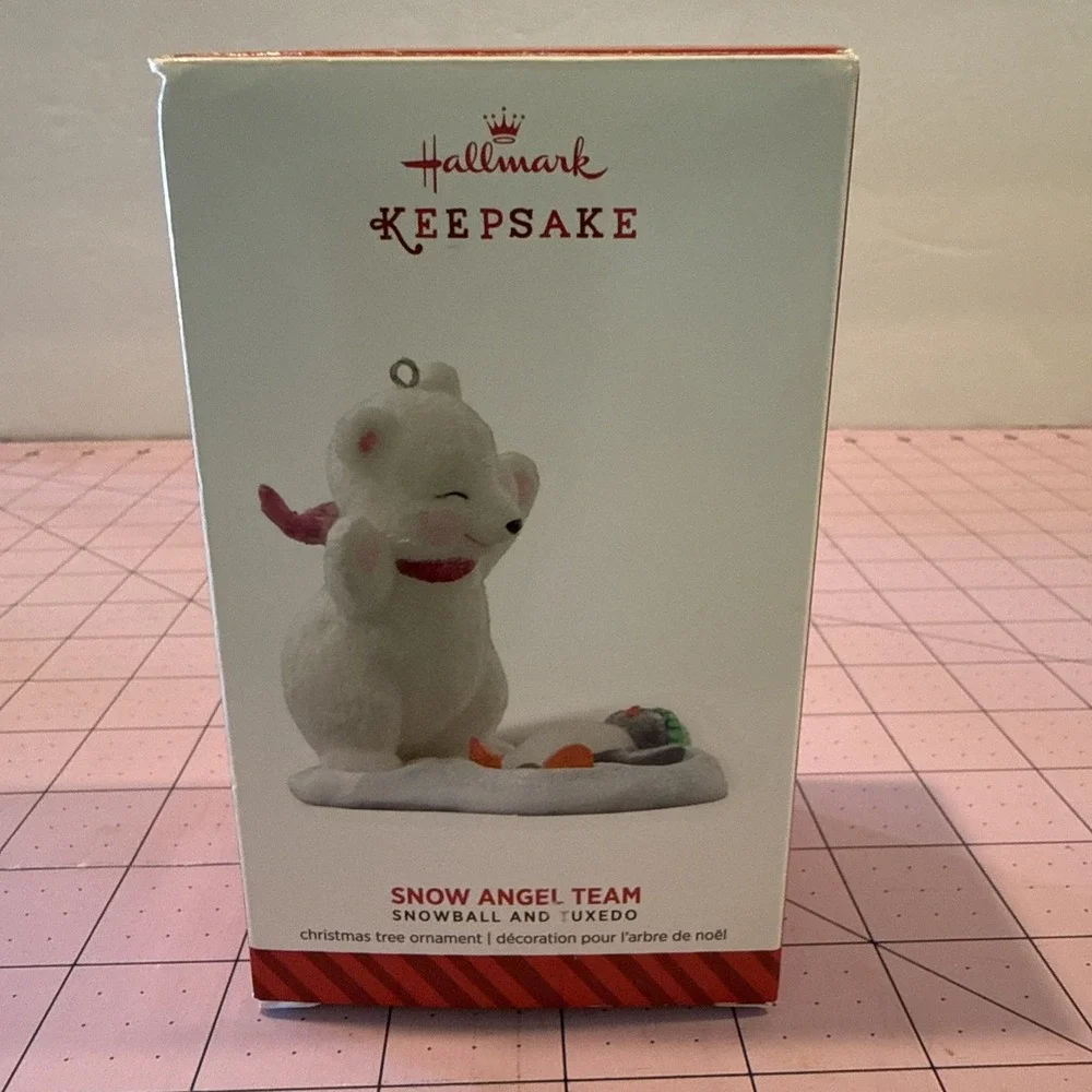 Hallmark Ornament 2014 SNOW ANGEL TEAM 14th in Snowball and Tuxedo‎ Series
